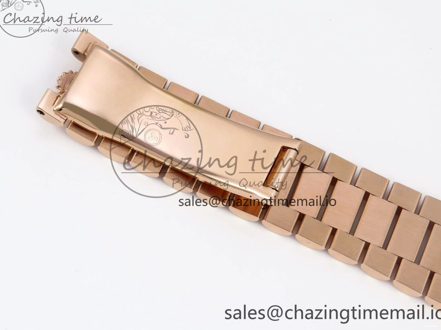 President Markers 228235 Edition Dial on Best Date Blue Bracelet Day VR2836 Diamonds Bezel QF Crystal 40 RG 1:1 0520